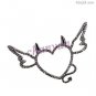 Flying Heart !Vintage Rose Cut Diamond Sterling Silver Pave Pendant Jewelry CS62