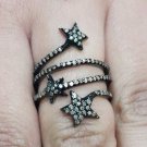 New Antique Style 2.12Ct Genuine Rose Cut Diamond 925 Silver Star Ring CSJ255