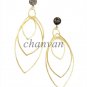 Vintage/Antique Style Artisan Rose Cut Diamond 925 Sterling Silver Earring @CSJ8