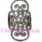 Vintage/Victorian Inspire 3.12Ct Rose Cut Diamond 92.5% Silver Women Ring CSJ222