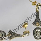 Polky Vintage Inspire 1.02Ct Rose Cut 925 Silver Women Birthday Earring CSJ6517
