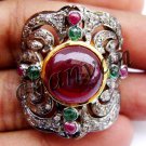 Victorian Inspire 1.85Ct Rose Cut Diamond 925 Sterling Silver Stylish Ring 12517