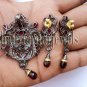 Victorian Look 4.25Ctw Rose Cut Diamond .925 Silver Pendant Set Free Ship CSJ071