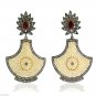 Antique Vintage Look 2.11Ct  Rose Cut Diamond 925 Silver Ruby Party Earring @CSJ