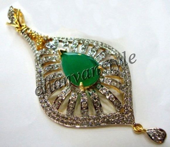 Victorian Look 3.20Ct Rose Cut Diamond 925 Sterling Silver Pendant @Jewelry6417