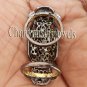 Designer Antique Artisan Rose Cut/Polky Diamond Sterling Silver Knuckle Ring
