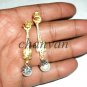 Victorian Insp Rose Cut/Polky Diamond 925 Sterling Silver Pearl Earring @120517
