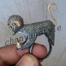 Monkey Victorian Vintage Look Diamond 4.00Ct Rose Cut 925 Silver Ring CSJ194