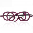 Women Vintage Antique Snake Handmade Ruby 925 Sterling Silver Bracelet CSJ21917