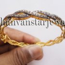 Victorian Inspired 3.80Ct Rose Cut Diamond 925 Silver Antique Bracelet @ 180417