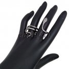Victorian Inspire Rose Cut Diamond 925 Sterling Oxidized Silver Snake Ring @csj