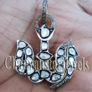 Victorian Insp. 1.85C Rose Cut/Polky Diamond 925 Silver Pendant-Free Ship CSJ