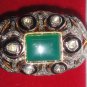 Vintage Antique Look 1.06Ct Rose Cut Diamond Sterling Silver Emerald Ring CSJ18