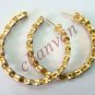 Victorian 1.77Ct Rose Cut Polky Diamond Sterling Silver Loop Earring CSJ Ebay346