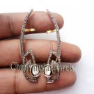 Estate Vintage/Antique Look Rose Cut Diamond 925 Silver Polky Unique Ear Cuff