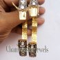 Anniversary Gift Bangle 8.43Ct RoseCut Diamond Polky 925 Silver Bracelet CSJ451