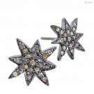 Antique/Vintage Look 0.82CT Rose Cut Diamond 925 Sterling Silver Earring CVW201