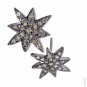 Antique/Vintage Look 0.82CT Rose Cut Diamond 925 Sterling Silver Earring CVW201