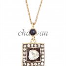 Vintage Victorian Handcrafted Polky Rose Cut Diamond 925 Silver Sapphire Pendant