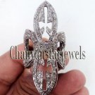 Victorian/Vintage Look 2.50Ct Rose Cut Diamond 925 Silver Ring @CSJ226