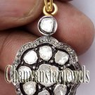 Victorian Inspired ! 2.10 Ct Rose Cut Diamond  925 Sterling Silver Polky Pendant