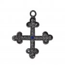 Vintage Look Handmade 0.70Ct Rose Cut Diamond 92.5% Silver Cross Pendant @CVSUS