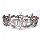 Princess Vintage Inspired 8.15Ct Rose Cut Diamond 925 Silver Tiara Crown  CSJUS
