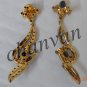 Wedding Women Gift Antique Style 1.80Ct Rose Cut Diamond 925 Silver Earring csjU
