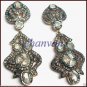 Estate Vintage Style 2.64CT Rose Cut Diamond Sterling Silver Polky Earring @CSJ