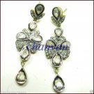 Antique Vintage Look 1.62Ct  Rose Cut Diamond 925 Silver Polki Fine Earring CSJ4