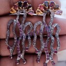 Victorian Style 2.04Ct Rose Cut Diamond 925 Sterling Silver Earring Ebay CSJ586