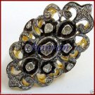 Handcraft Vintage Style 1.77Ct Rose Cut/Polky Diamond 925 Silver Ring @CSJ665