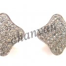 Handmade Antique Vintage INSP 1.46CT Rose Cut Diamond 925 Silver Earring @CSJ