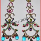 Vintage Reproduction 2.99Ct Rose Cut Diamond 925 Silver Earring CSJ12517