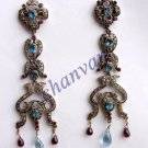 925 Sterling Silver Jewelry Vintage INSPIRE Rose Cut Round Diamond Earring csj