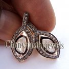 EYES Look Vintage INSP Handmade Rose Cut Polky Diamond Sterling Silver Earring