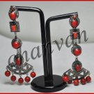 Vintage Look  2.52Ct Rose Cut Diamond 925 Silver Dangle Stylish Earring @120517