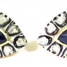 0.50C UnCut Polky Diamond Sterling Silver Cufflinks Men's Jewelry CSJ606