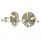 Handcrafted Natural Rose Cut Diamond Sterling Silver Cufflinks For Men Gift