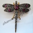 Antique Vintage Look 1.02Ct Rose Cut Diamond 925 Silver Brooch/Pendant CSJ78