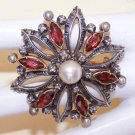 Vintage Look Handmade 2.00Ct Rose Cut Diamond Sterling Silver Women Brooch CSJ80