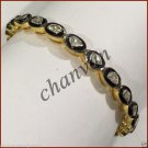 Antique Vintage Look 4.20Ct Uncut Polky Diamond 925  Silver Bracelet CSJUS