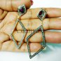 Vintage Look Rose Cut Diamond Sterling Silver Dangle Earring@CSJ407 Ebay