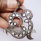 Om !Vintage/Victorian Style 2.59CT Rose Cut/Polky  Diamond 92.5% Silver Pendant