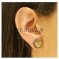 Vintage/Antique Look 0.60 Ct Rose Cut Diamond Sterling Silver Topaz Stud Earring