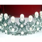 Royal Victorian Insp 5.22Ct Rose Cut Diamond 925 Silver Wedding Tiara Crown