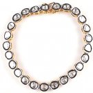 Vintage INSPIRE Polky UnCut Diamond 925 Sterling Silver Tennis Bracelet CSJ7317
