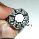 Estate Vintage Style 1.55Ct Rose Cut/Polky Diamond 925 Silver Ring CSJ23417