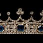 Princess Antique INSP 9.20Ct Rose Cut Diamond Sterling Silver Tiara Crown CSJ217