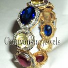 Cyber Monday Antique Look Rose Cut Diamond Silver Wedding Bracelet CSJ2217